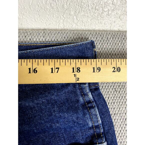 Wrangler Rugged Wear Jeans Mens 38X30 Dark Blue Relaxed Straight - Picture 9 of 12